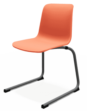klaslokaal stoelen proza polypropyleen pz39 rood oranje