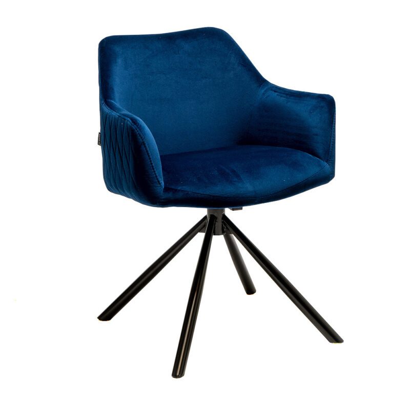 draaibare stoel Agaard donker blauw