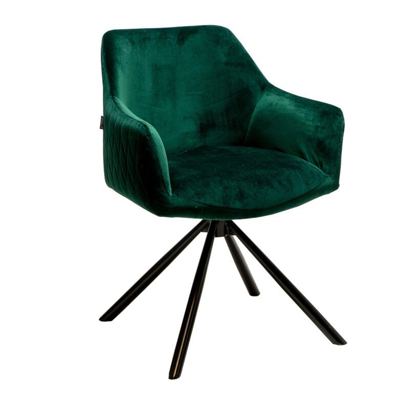 draaibare stoel Agaard donker groen