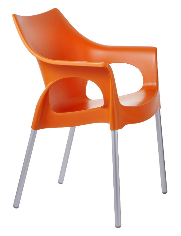 kunststof stoel oranje