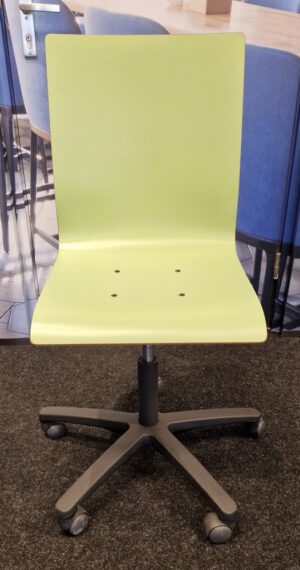 tweedehands lime green bureau stoel